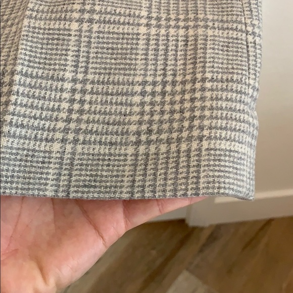 Anthropologie grey and cream plaid trousers - Picture 8 of 12